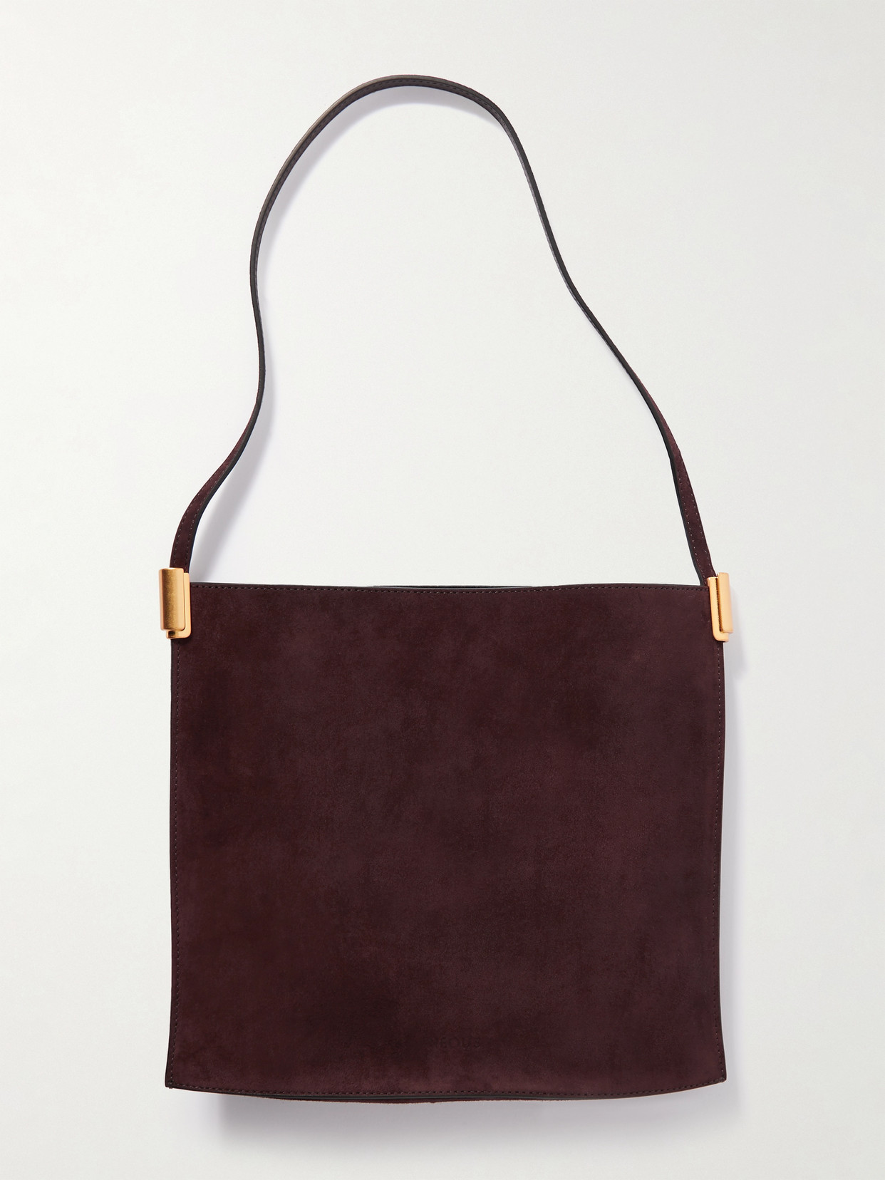 Shop Neous Dorado 2.0 Suede Shoulder Bag In Brown