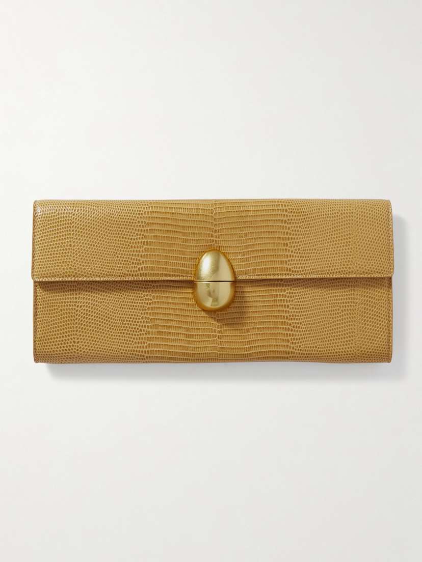 NEOUS Phoenix Lizard-effect Leather Clutch