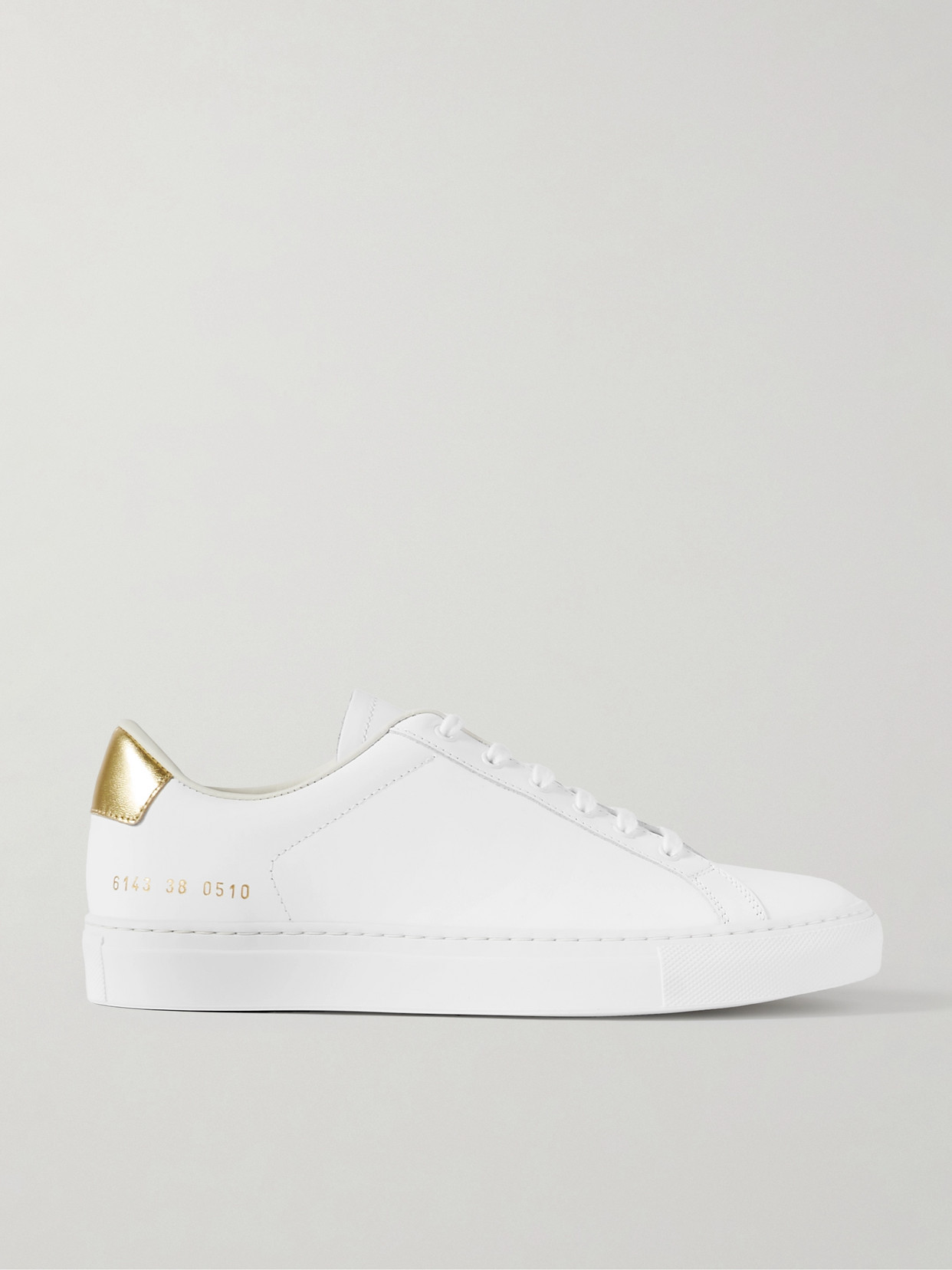 Common Projects Retro Classic Leather Trainers In White