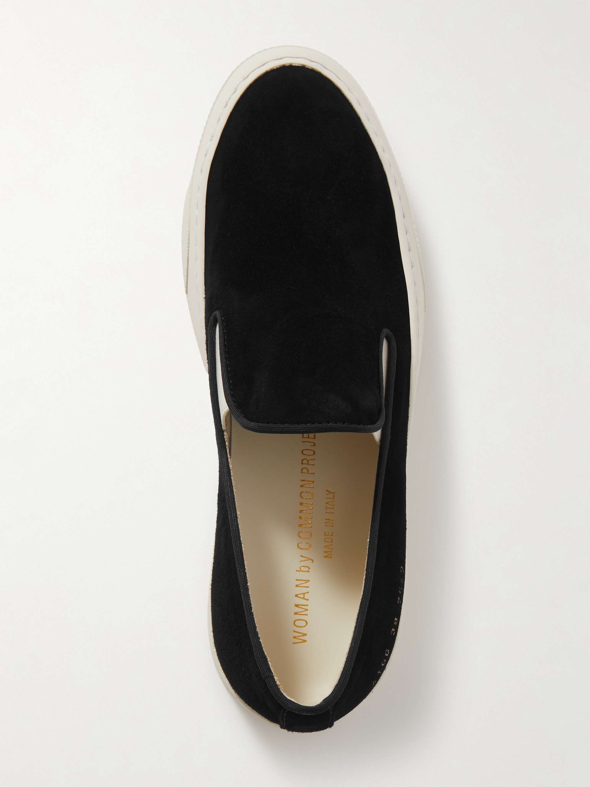 COMMON PROJECTS Suede slip on sneakers NET A PORTER