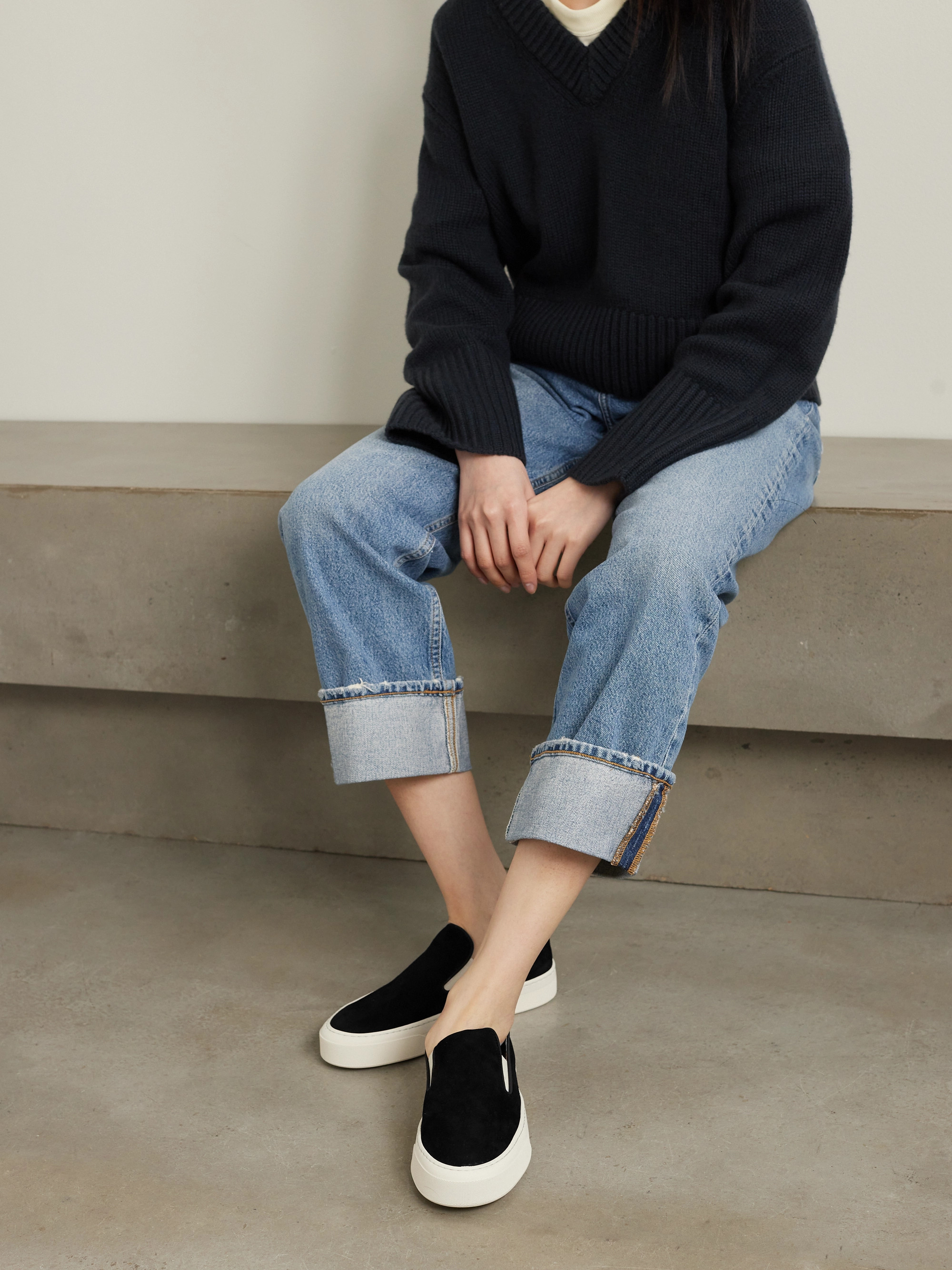 Common Projects Suede slip-on sneakers thumbnail
