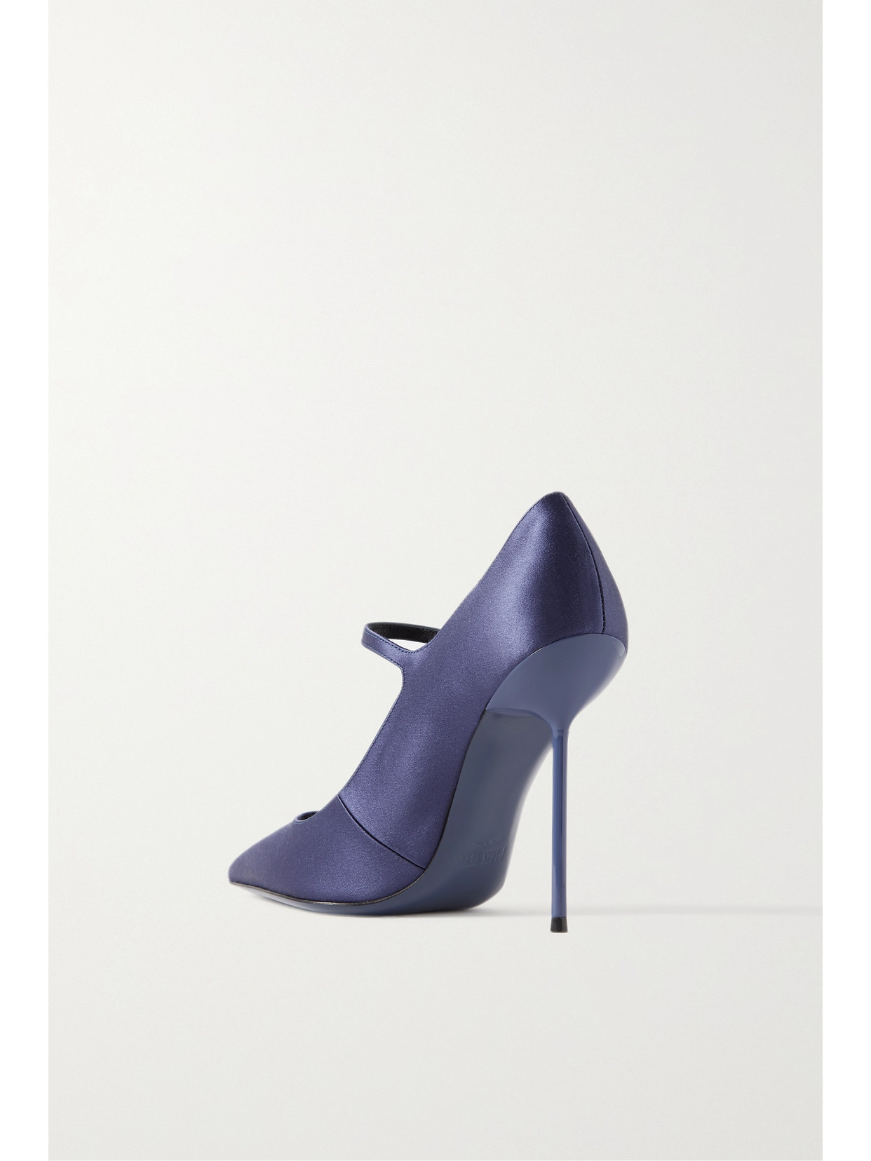 Paris Texas Livia Crystal-embellished Satin Pumps In Blue