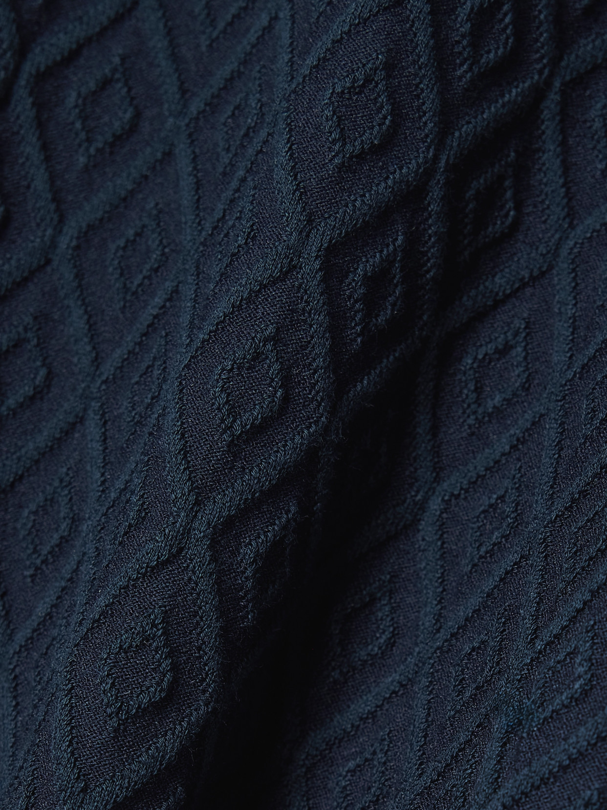 High Sport Stretch-cotton Jacquard High-rise Flared Pants In Blue