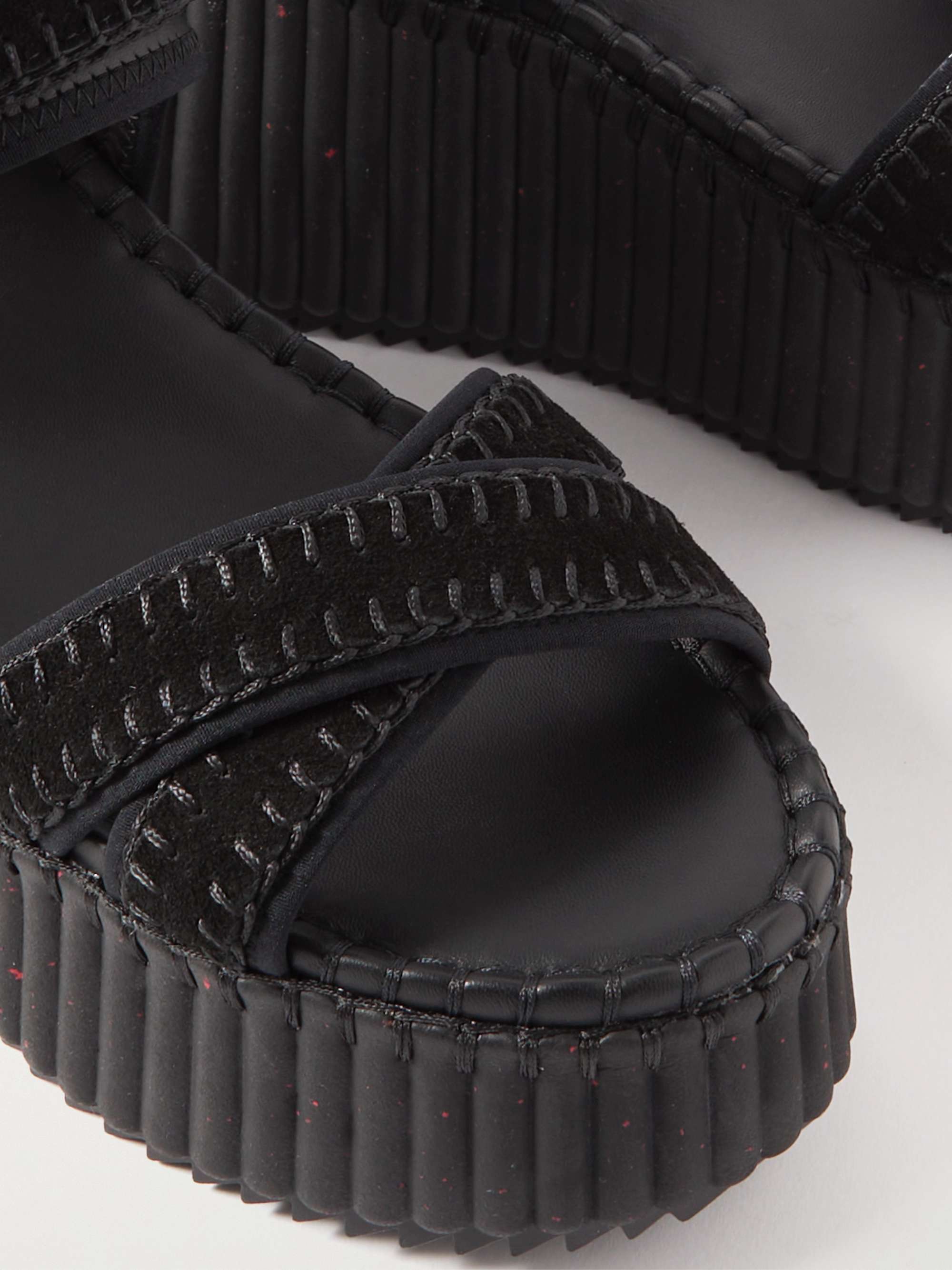 Platform on sale black sandals
