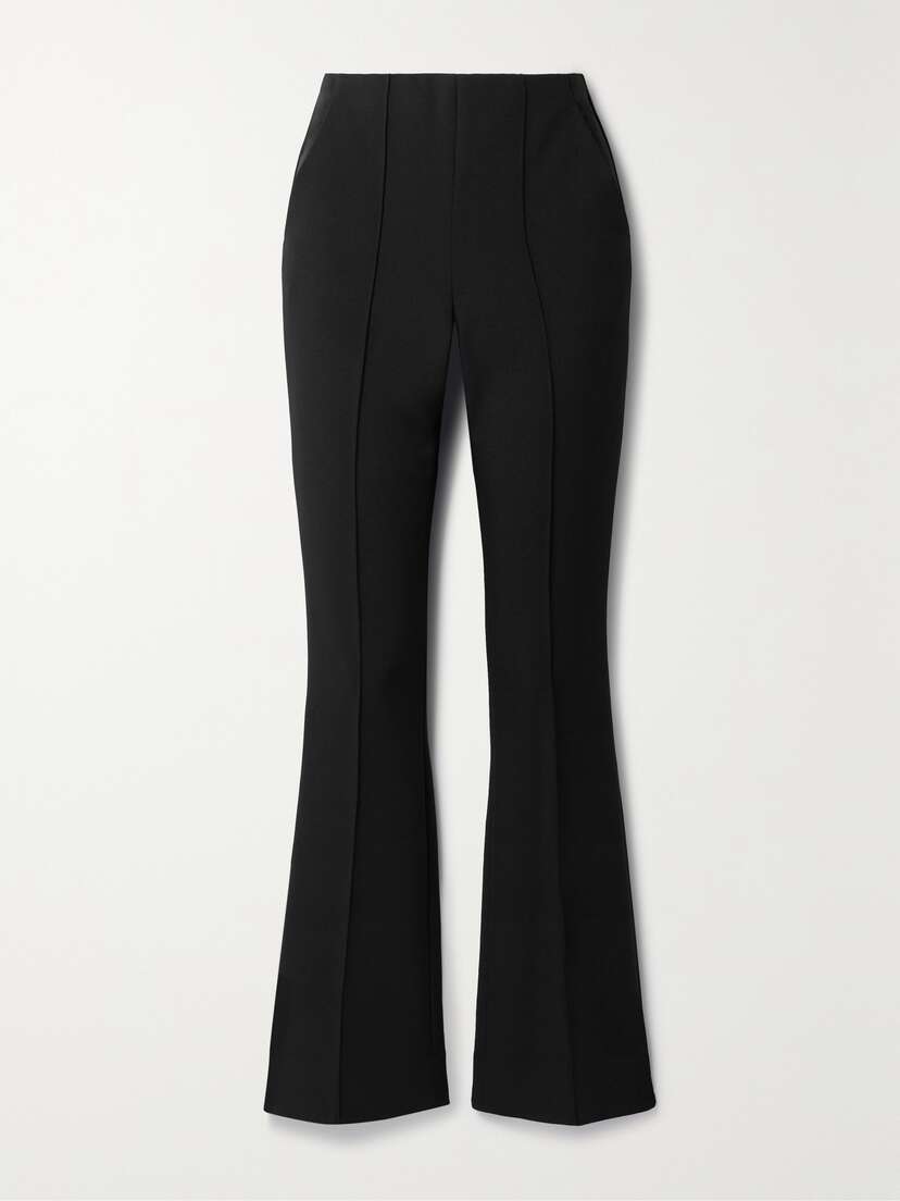 Veronica Beard Orion Stretch-crepe Flared Pants