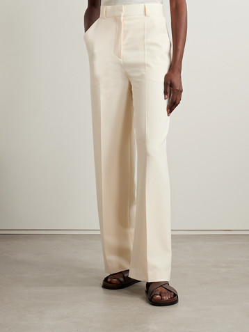 Nanushka Lanai cady wide-leg pants