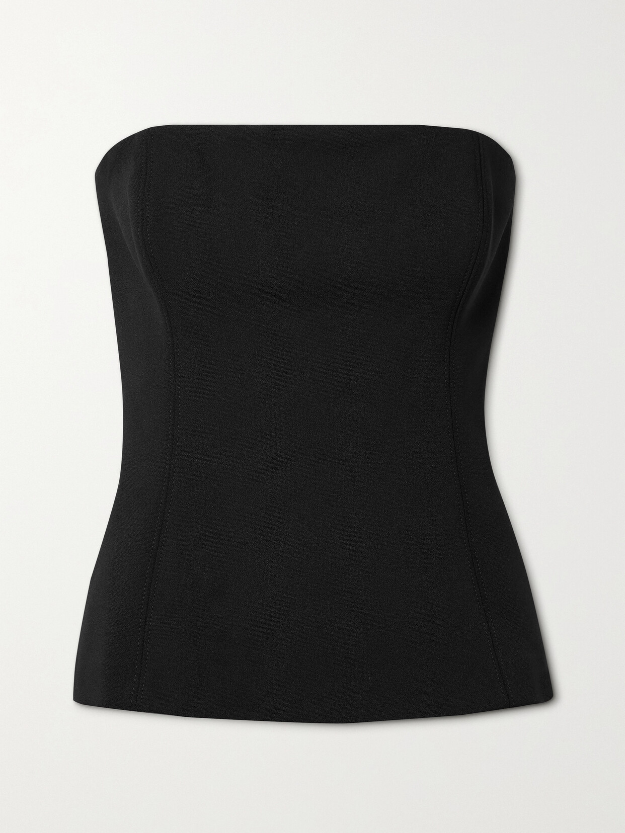 Veronica Beard - Astrid Strapless Cady Bustier Top - Black