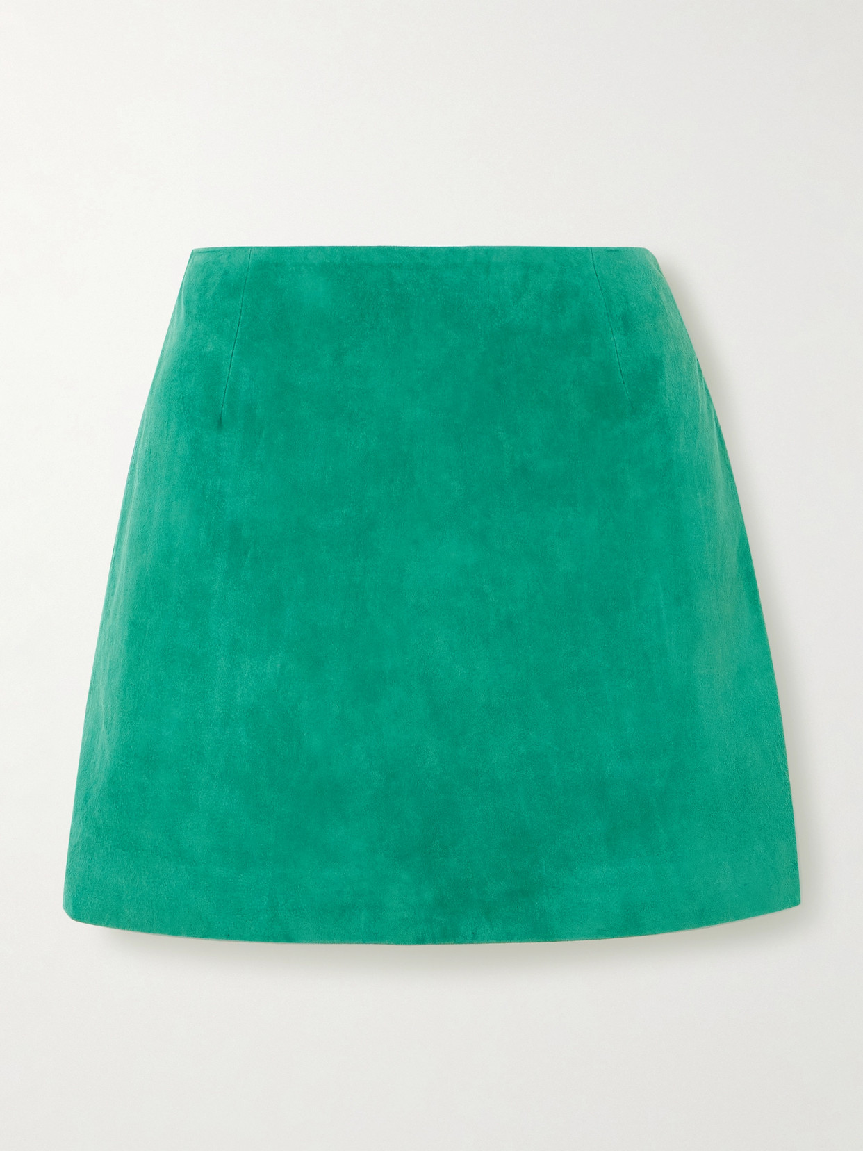 Blazé Milano Coci Suede Mini Skirt In Green