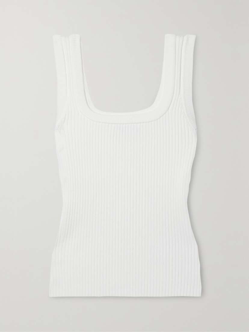 Aje Bronte Ribbed-knit Tank