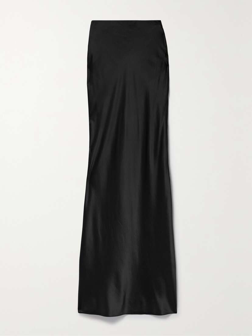 Veronica Beard Medina Silk-blend Charmeuse Maxi Skirt