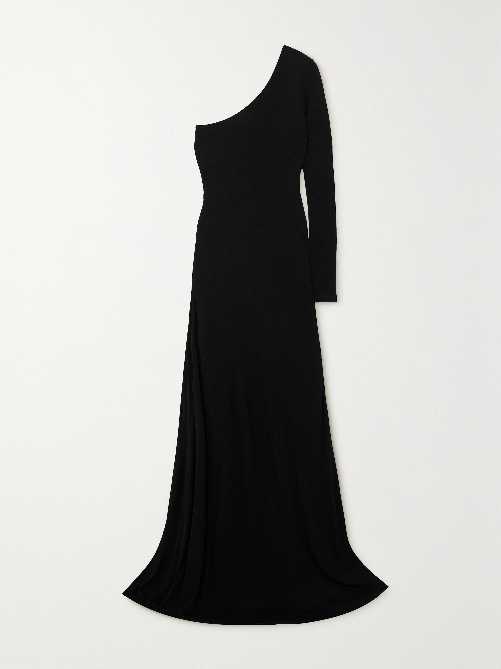 Staud Serena one-sleeve stretch-jersey gown