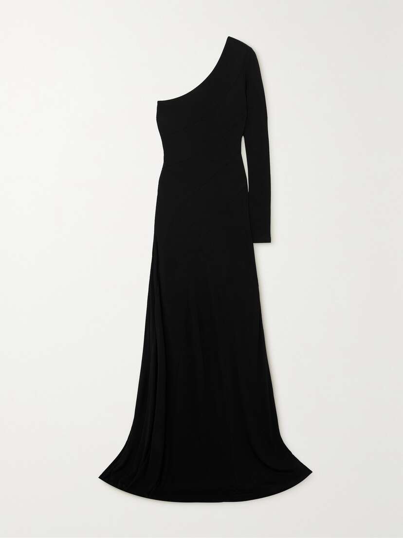 Staud Serena One-sleeve Stretch-jersey Gown