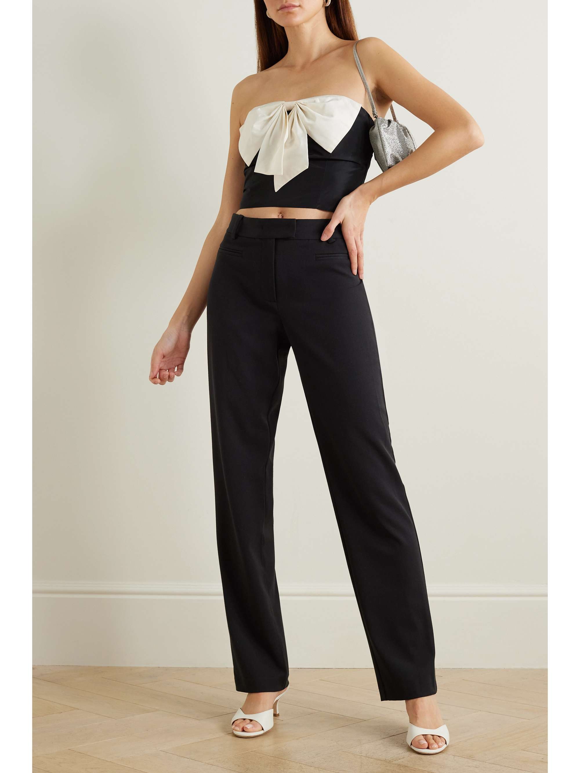Strapless bow top sale