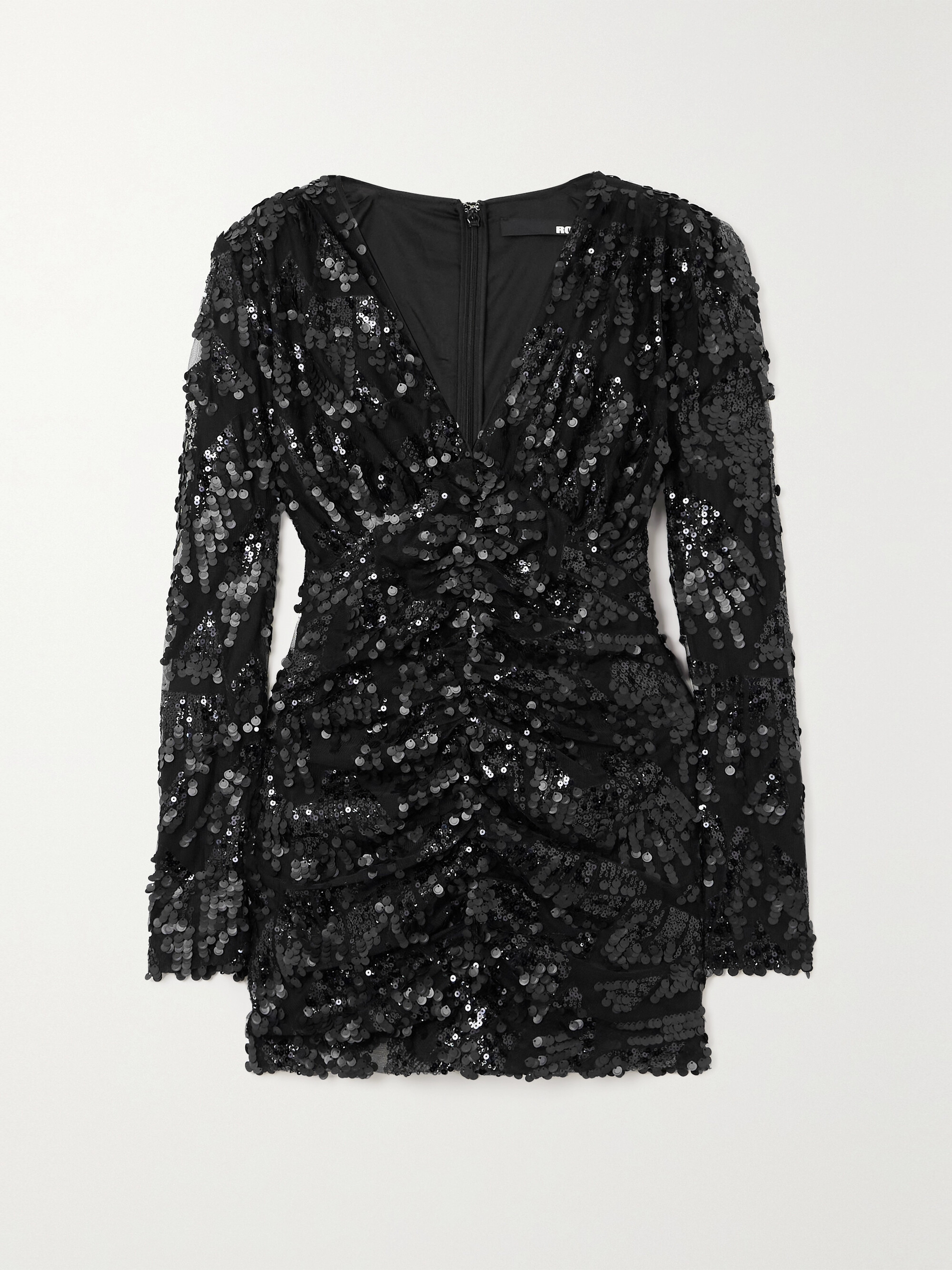 ROTATE Birger Christensen Sue sequin-trimmed recycled-chiffon mini dress thumbnail