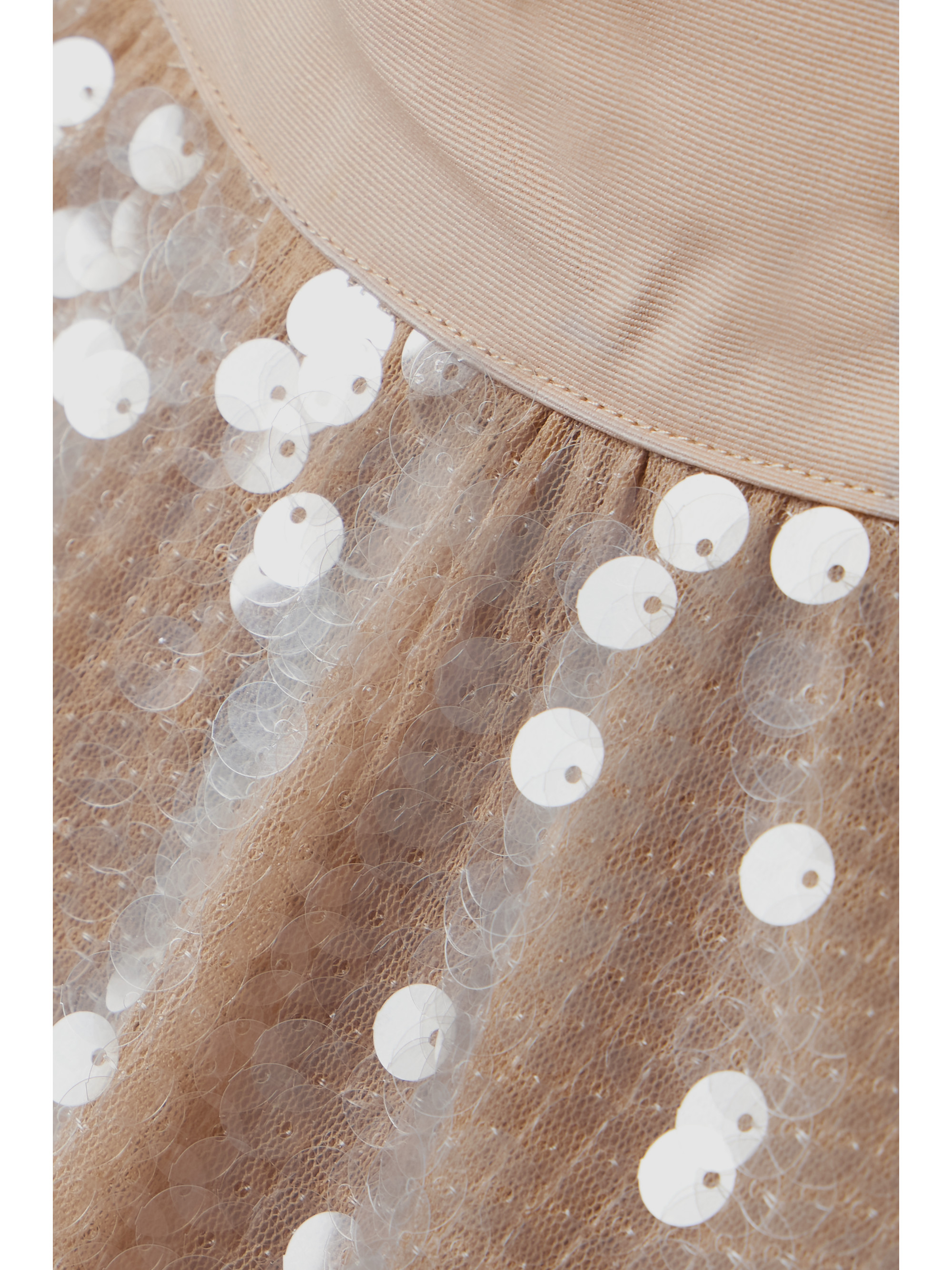 Staud Ilana cotton-blend faille-trimmed sequined tulle mini dress thumbnail