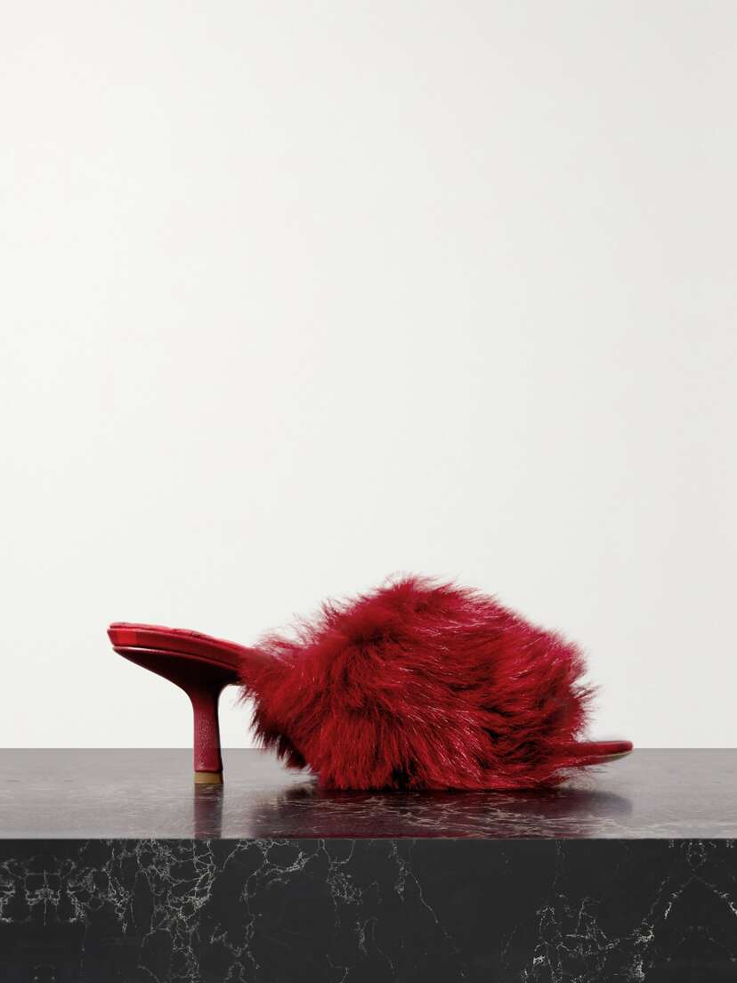 Burberry Shearling Mules