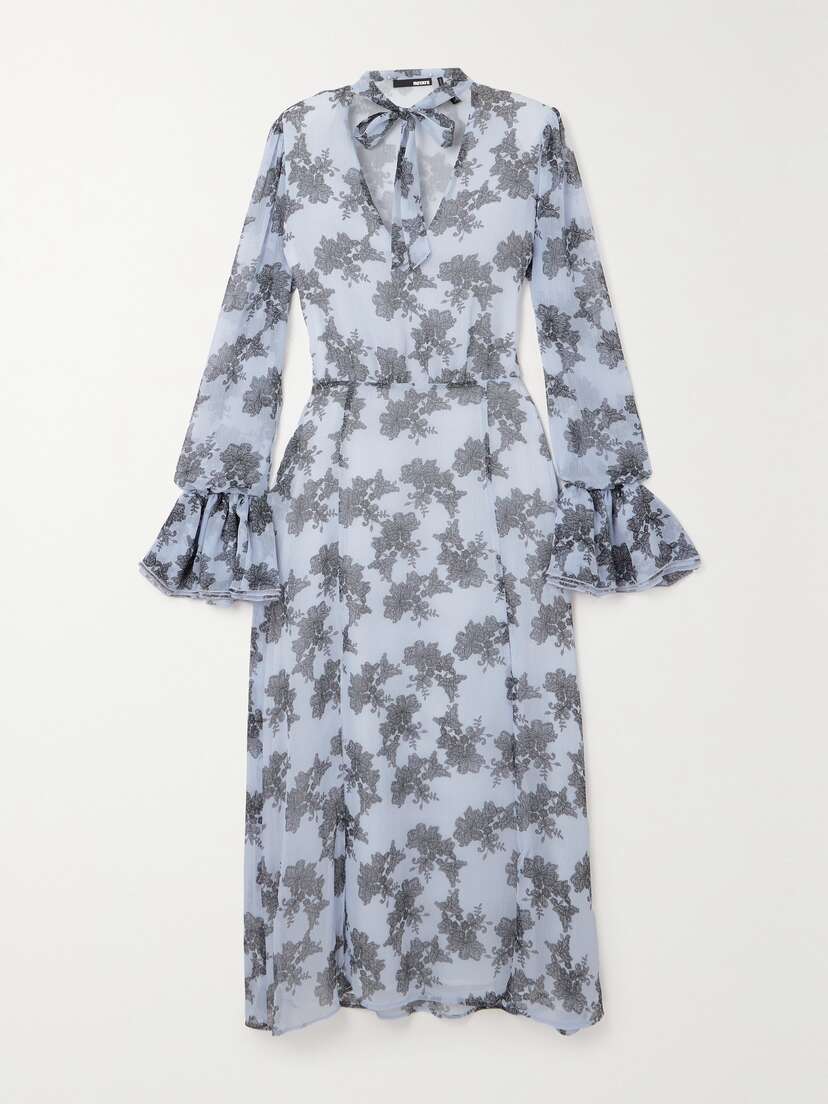 Rotate Birger Christensen + Net Sustain Ginny Floral-print Recycled-chiffon Midi Dress