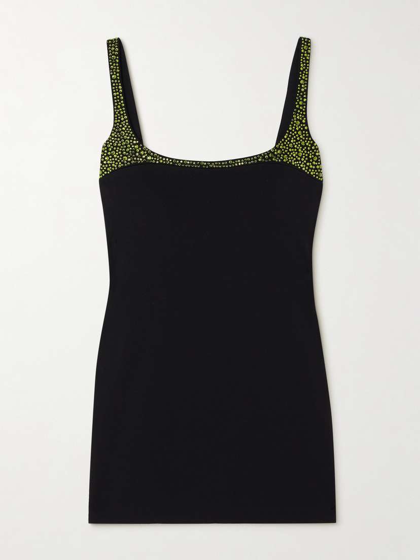16Arlington Bria Crystal-embellished Jersey Mini Dress
