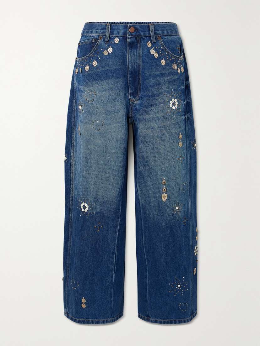 Sea Betina Embellished High-rise Jeans