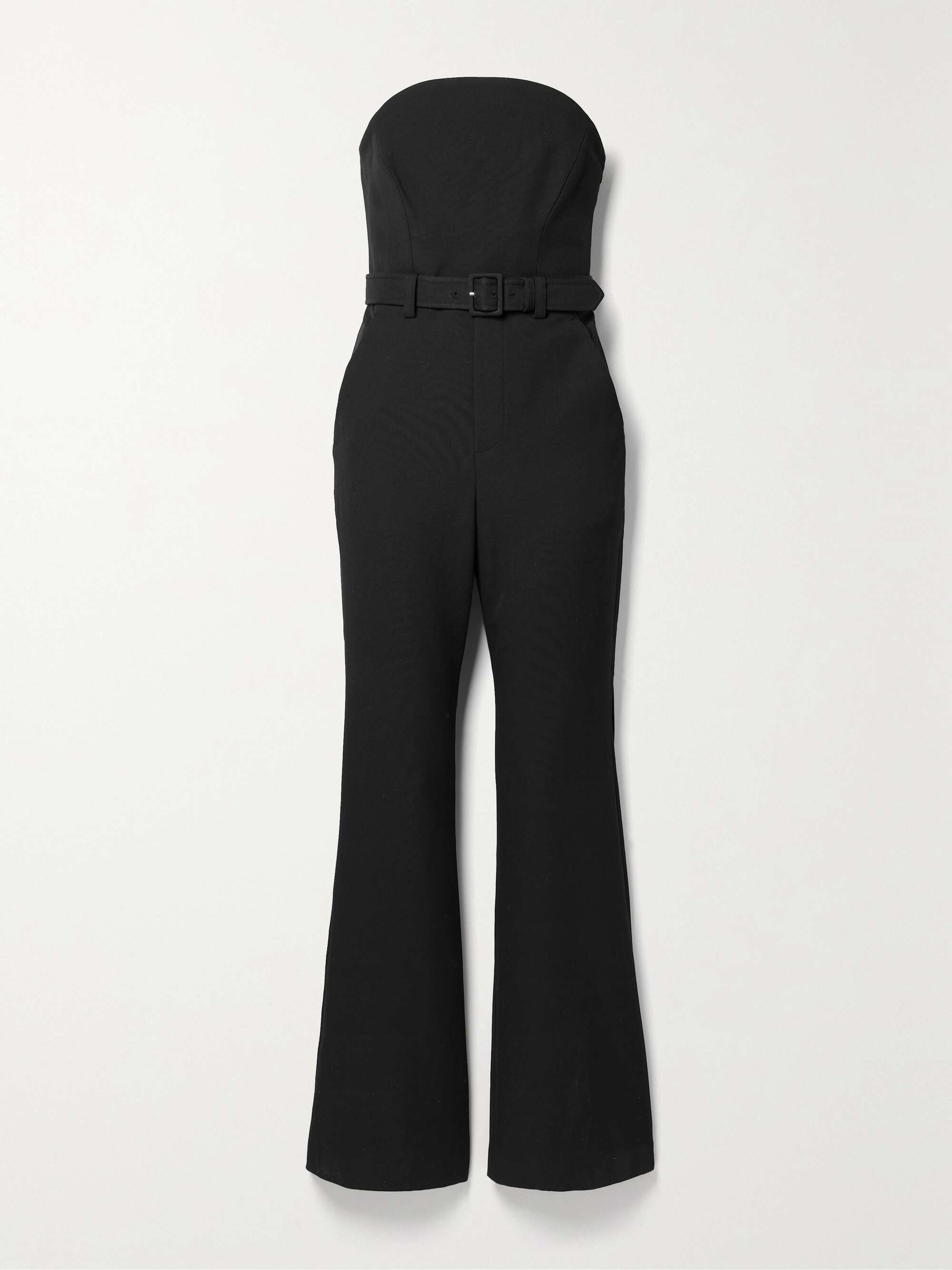 A.L.C. Kate strapless belted twill jumpsuit