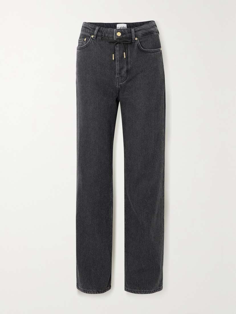 Ganni + Net Sustain Izey High-rise Wide-leg Organic Jeans