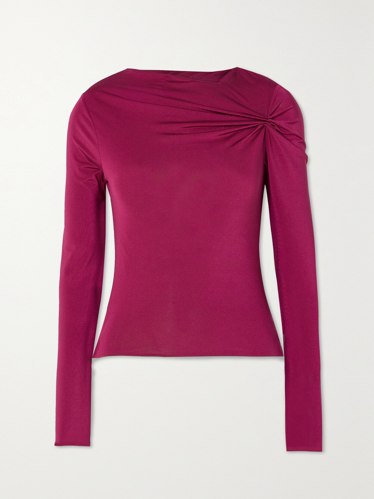 16ARLINGTON - Nubria Gathered Stretch-jersey Top - Pink