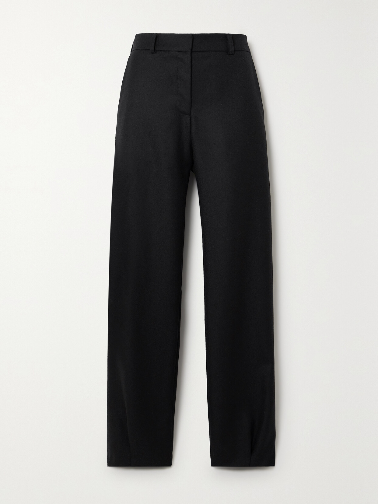 16arlington Vante Wool-twill Straight-leg Pants In Black