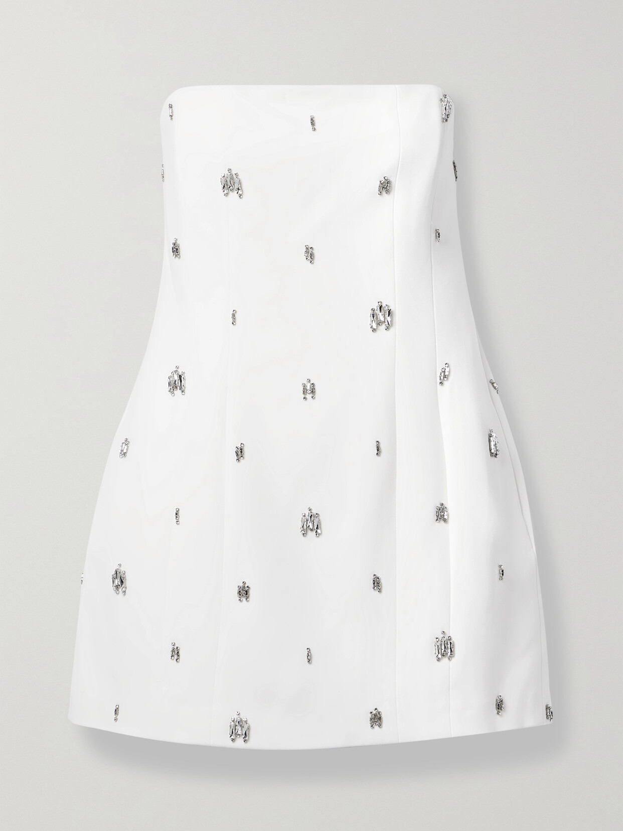 A.L.C. - Elsie Strapless Crystal-embellished Crepe Mini Dress - White