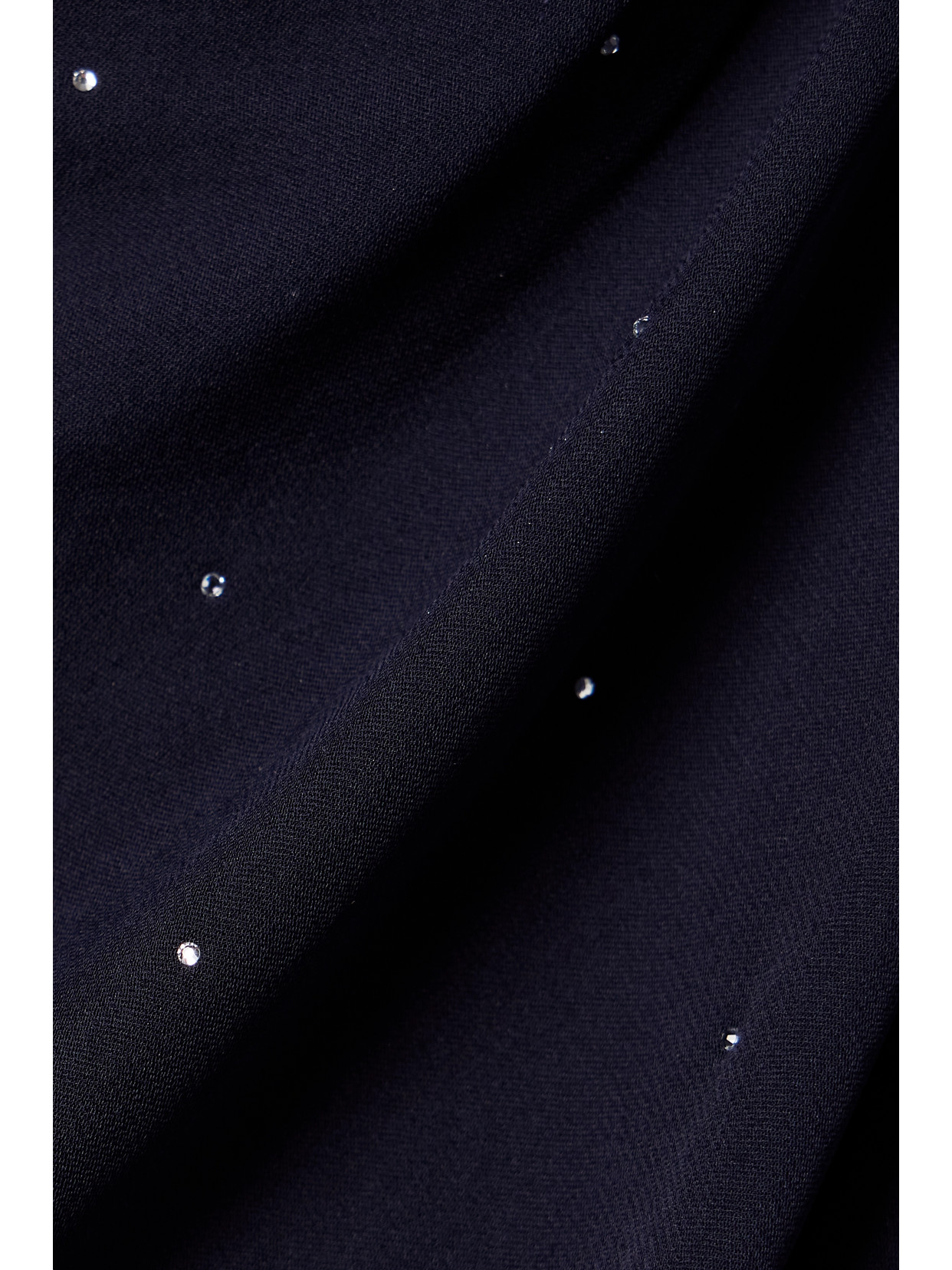 A.l.c Luna Wrap-effect Crystal-embellished Silk-chiffon Blouse In Blue