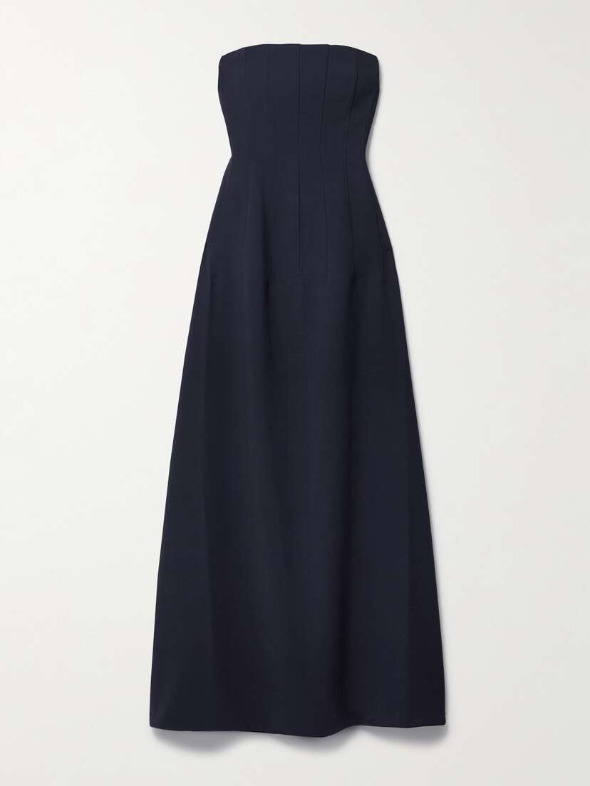 STAUD Benjamin Strapless Crepe Gown