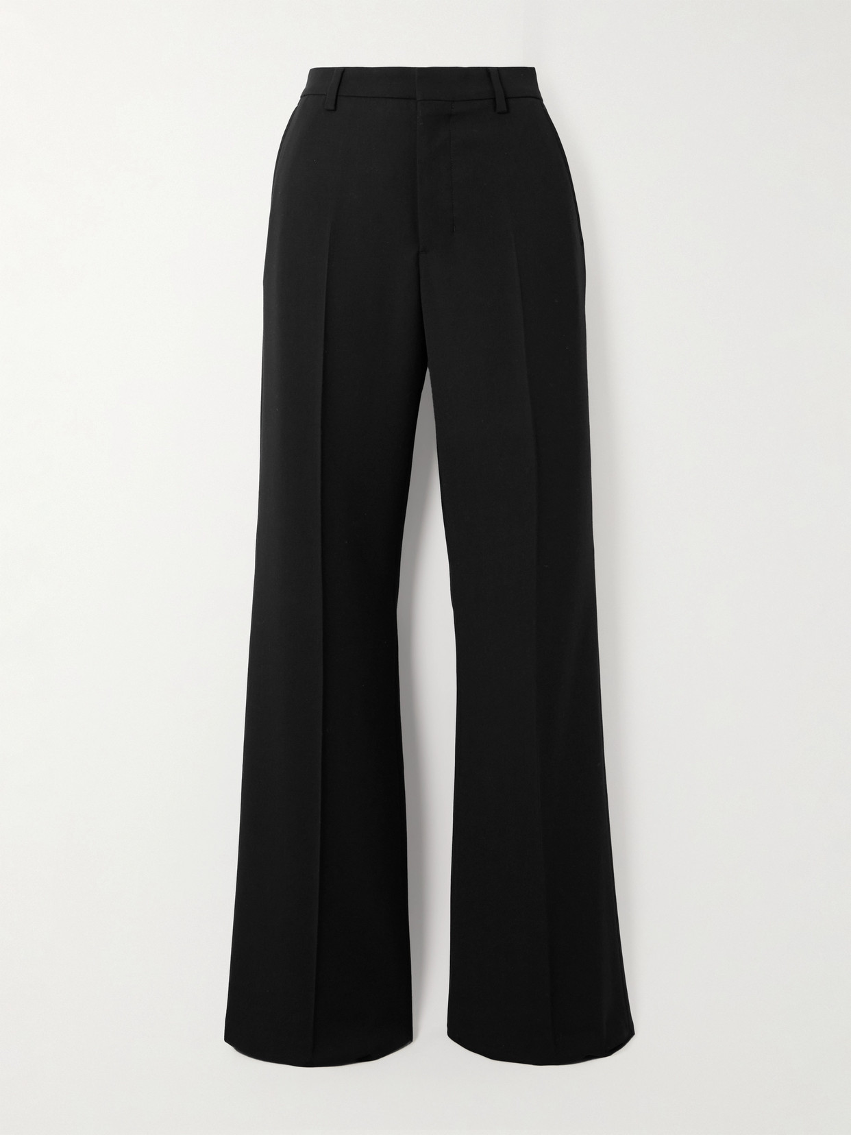 AMI PARIS - Flared Twill Pants - Black