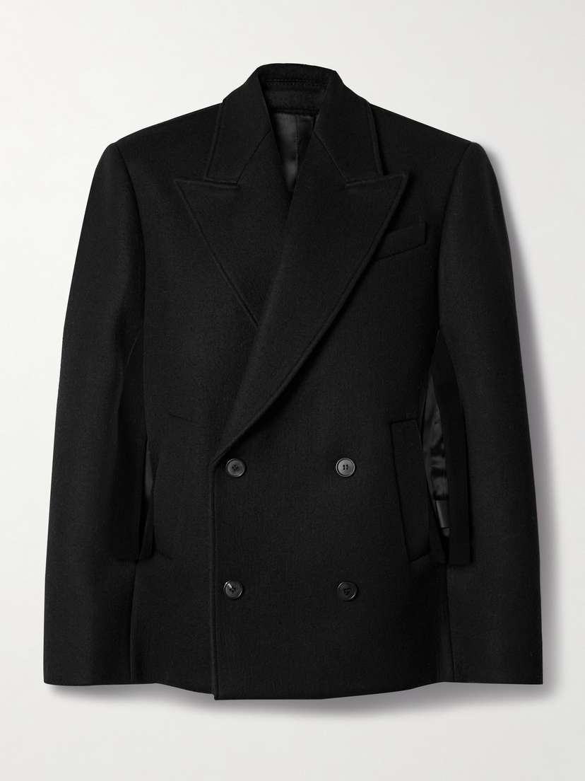 Wardrobe.NYC Cape-effect Double-breasted Wool Coat - x large