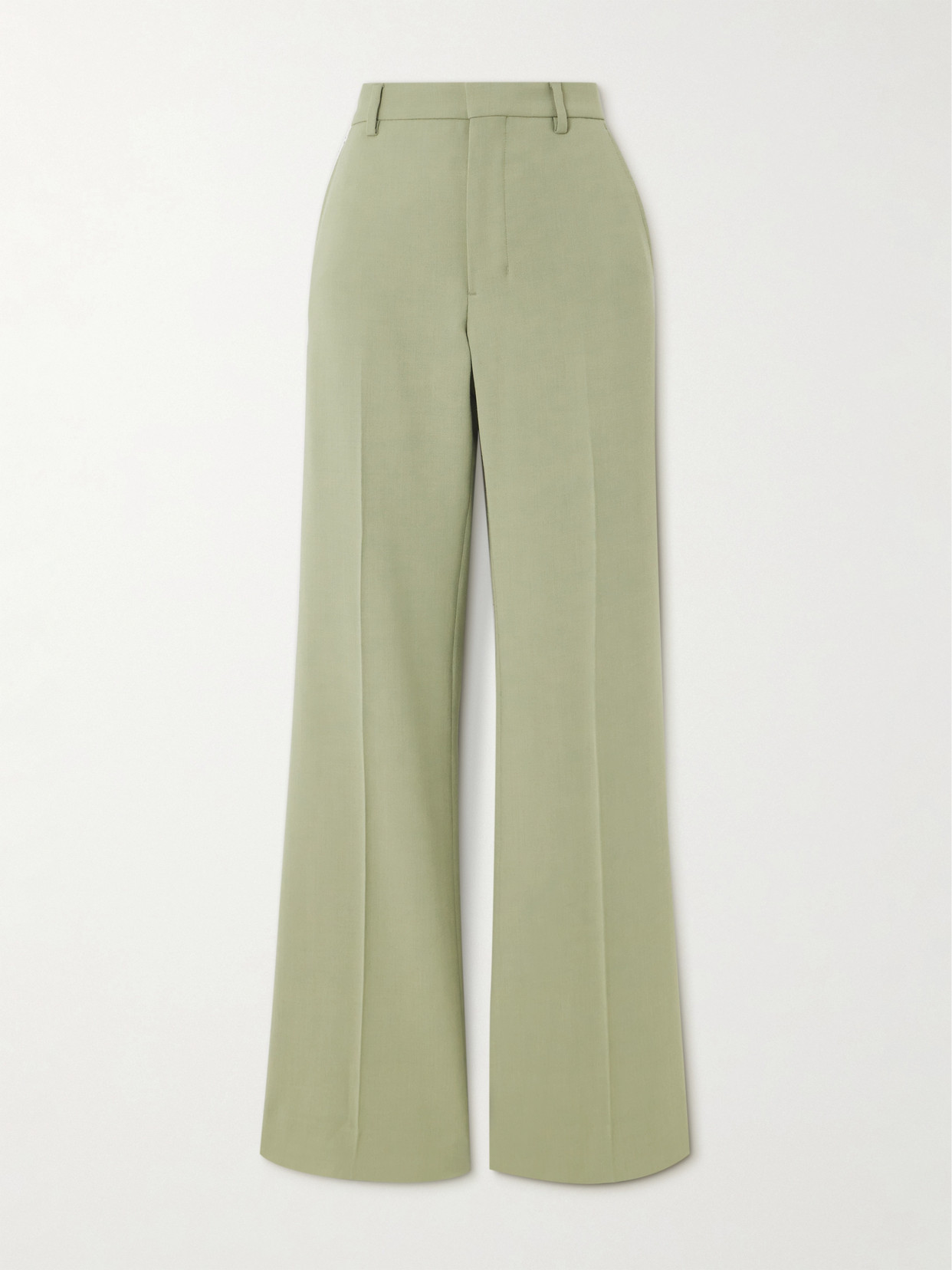 AMI PARIS - Twill Flared Pants - Green