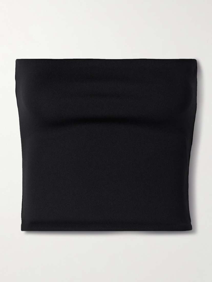 Wardrobe.NYC Strapless Cropped Stretch-jersey Top