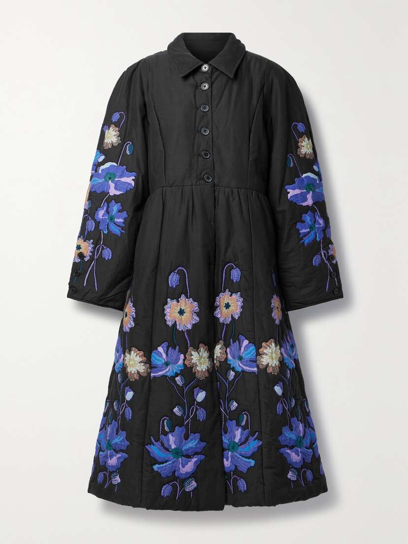 Sea Paula Patchwork Padded Cotton Coat