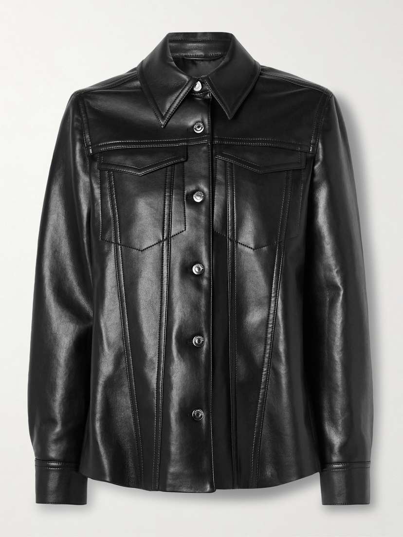 Nanushka Rocio Leather And Faux Leather Jacket