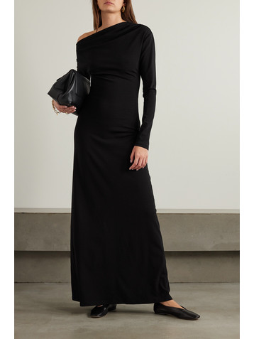 Esse Studios Fila one-shoulder cutout jersey maxi dress