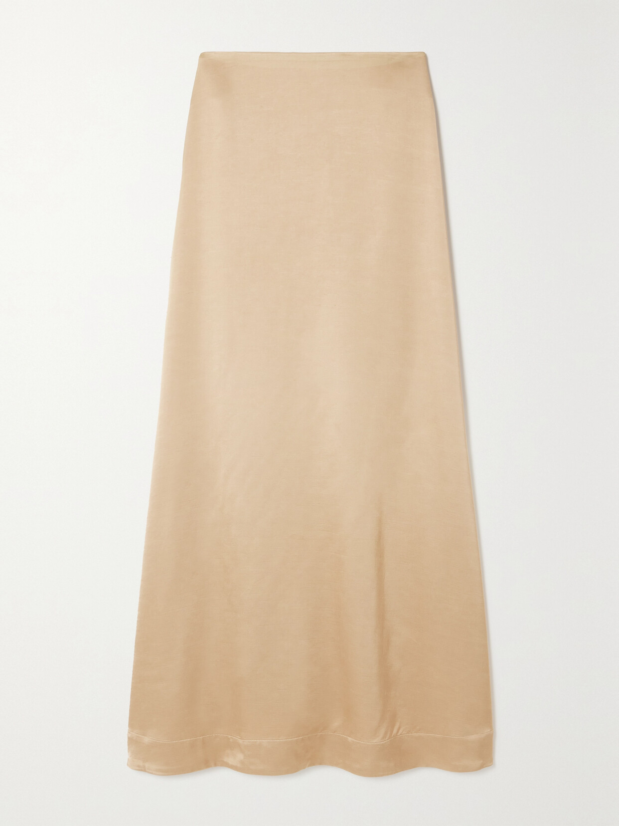 Esse Studios Gilded Satin Maxi Skirt In Gold