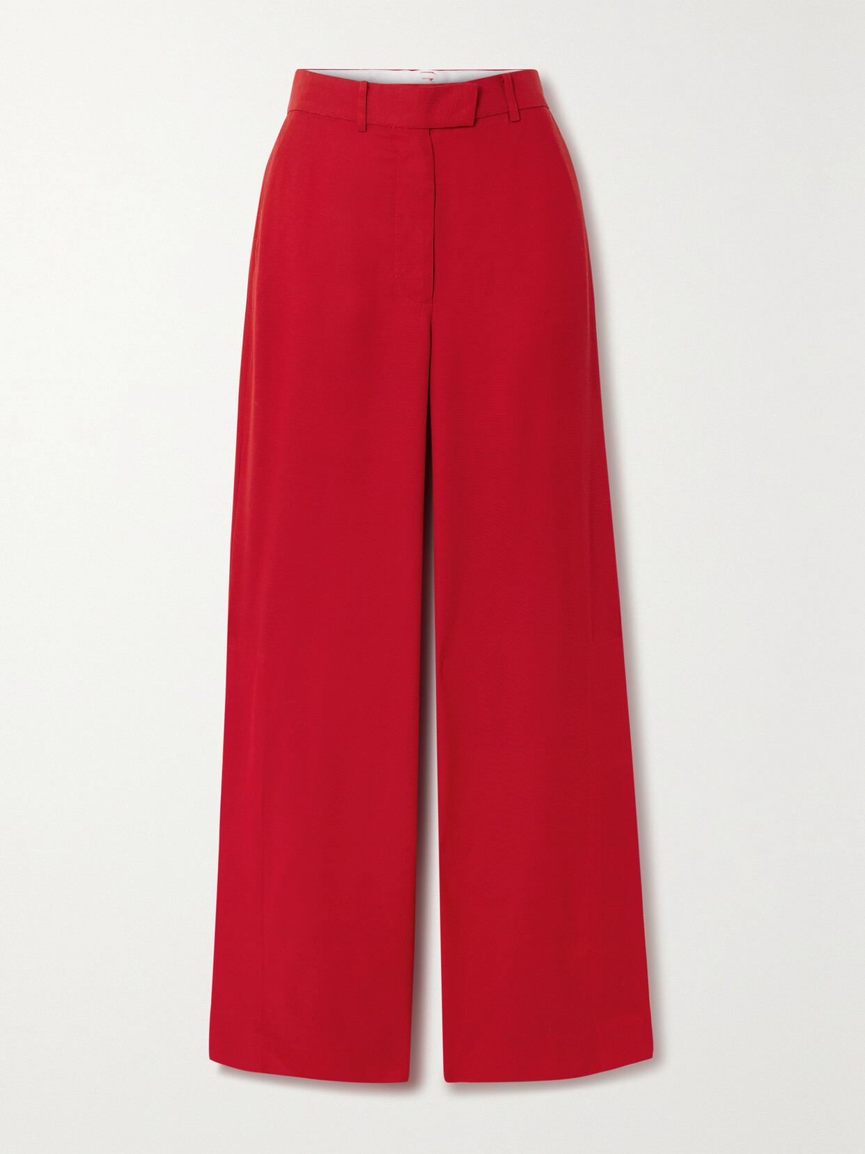 APIECE APART Alba Crepe Wide-leg Pants - Red