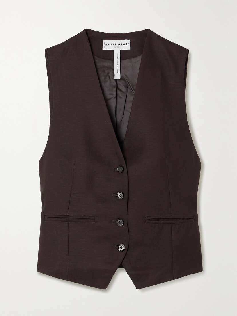 APIECE APART Cecilia Crepe Vest