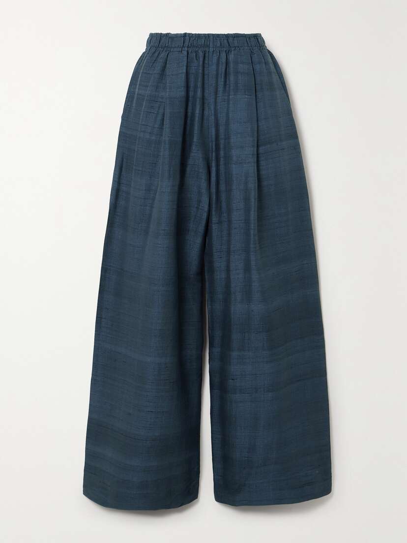 APIECE APART Suerte Silk-dupioni Wide-leg Pants - x large