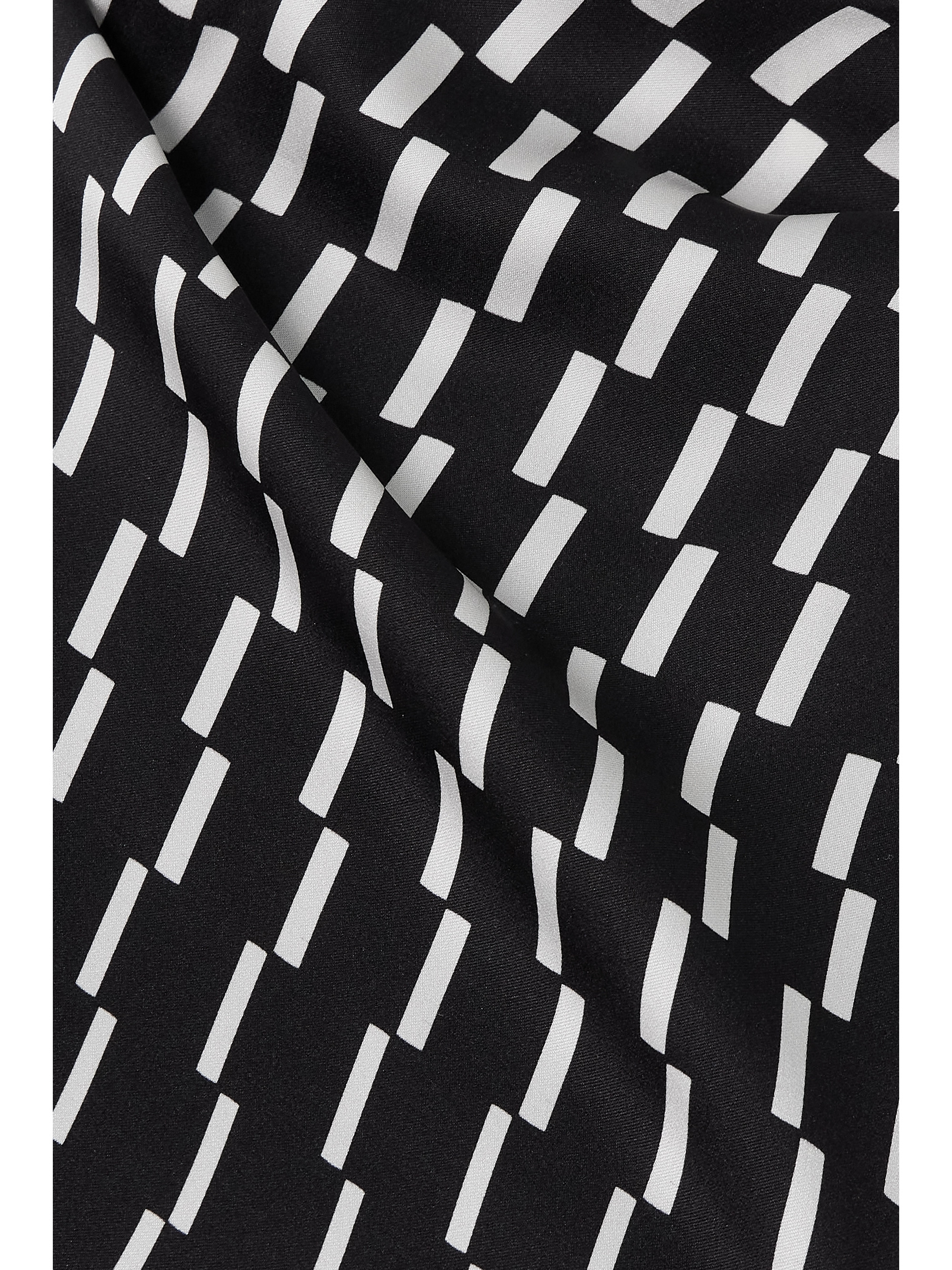 TOVE June asymmetric printed wool-blend twill maxi dress thumbnail