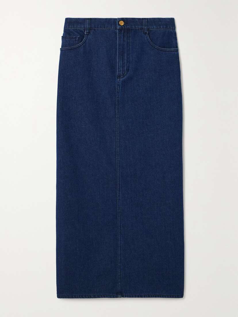 Tove Sera Denim Midi Skirt