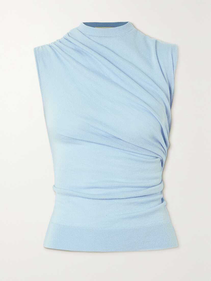 Tove Vita Gathered Wool Top