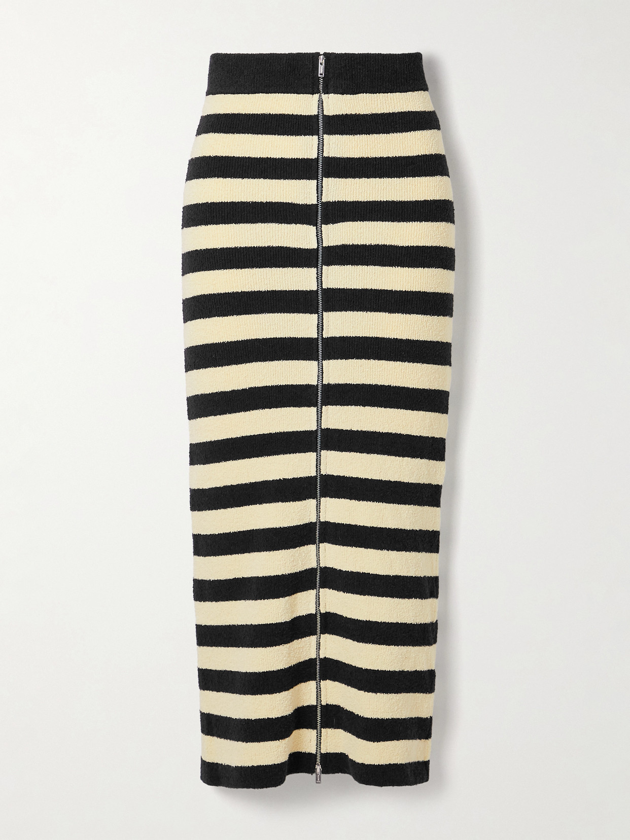 Nanushka - + Net Sustain Nima Striped Organic Cotton-blend Terry Midi Skirt - Multi