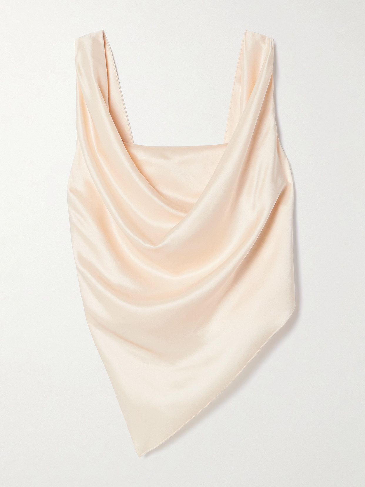 Nanushka - + Net Sustain Petra Satin Tank - Cream