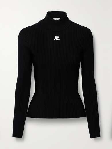 Carré Noir Red Ribbed Turtleneck 7506 main image 0