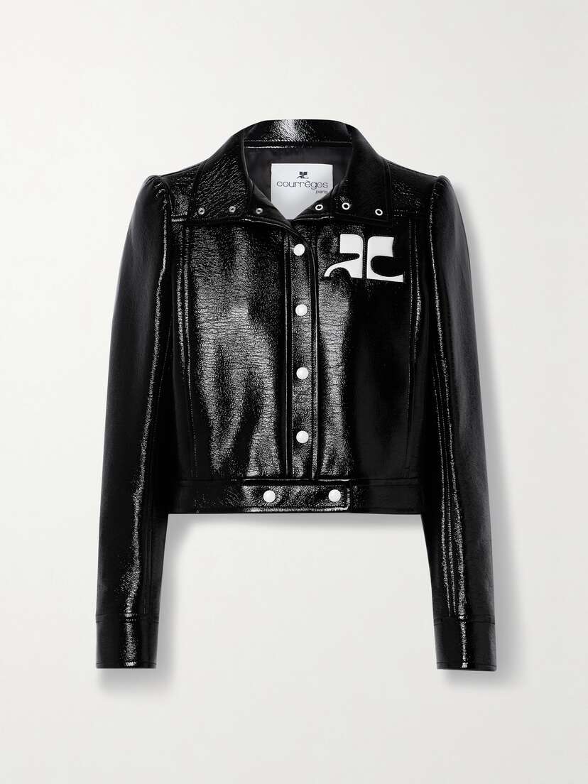 Courreges Reedition Coated Cotton-blend Jacket