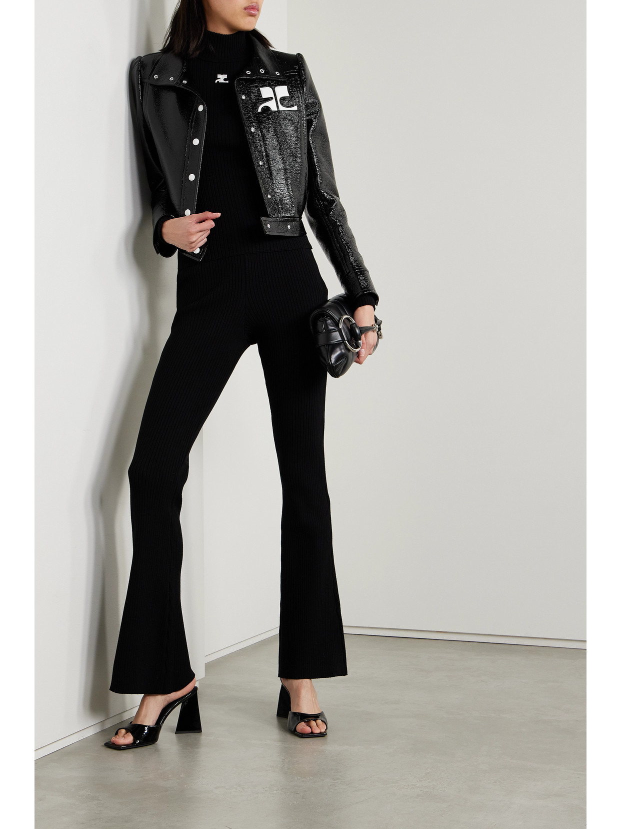 Courrèges Reedition Coated Cotton-blend Jacket In Multi