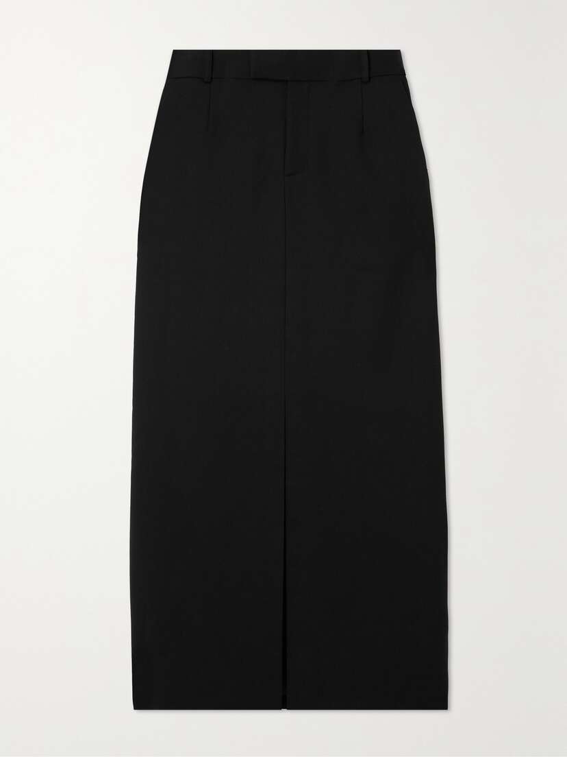 Simkhai Jalda Wool-blend Twill Maxi Skirt